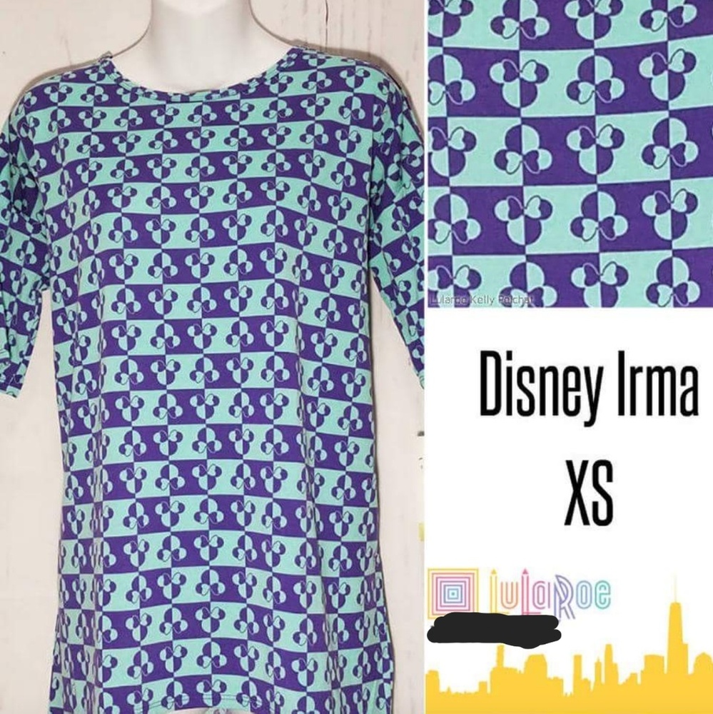 Disney Irma Lularoe Minnie Mouse Shirt XS